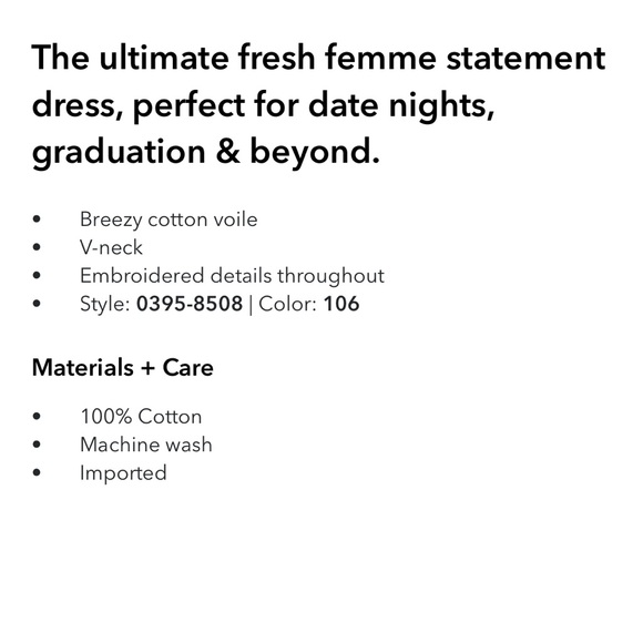 American Eagle Outfitters Chic White embroidered Dress - Picture 3 of 8